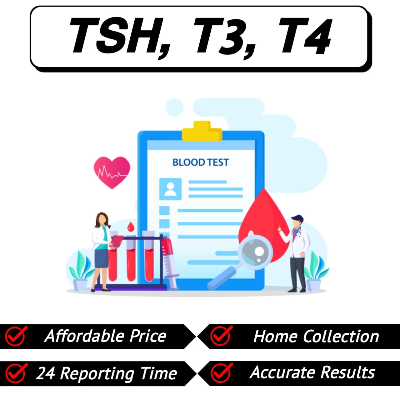 TSH, T3, T4